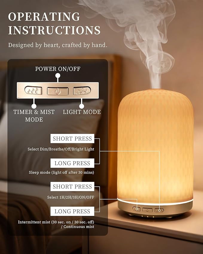 Essential Oil Diffuser for Home, 120ML Diffusers for Essential Oils Large Room - Image 5
