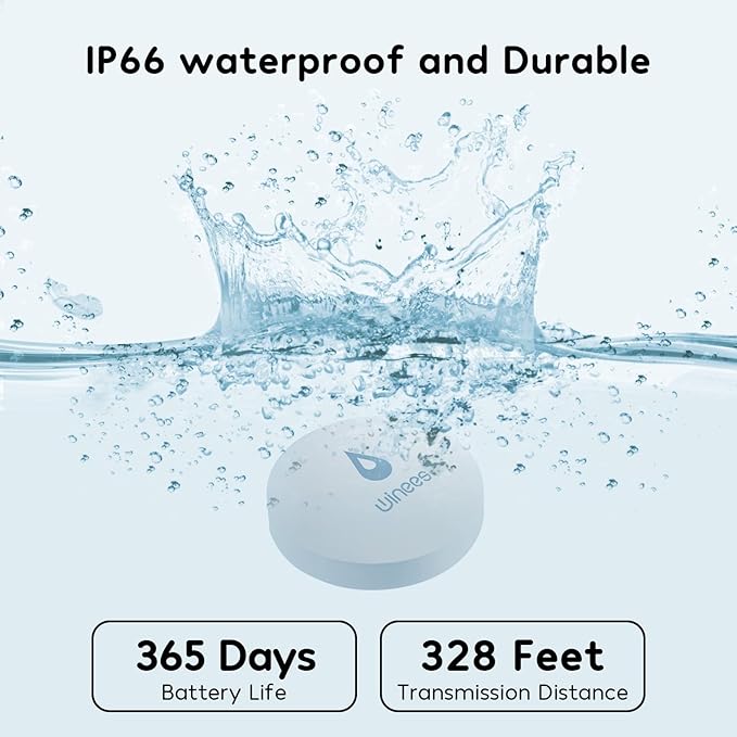 Winees WiFi Water Detector, 3 Pack Water Sensors - Image 2