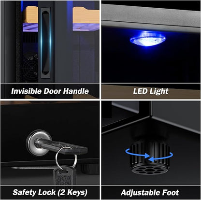 Electric Humidor-70L Cooling & Heating Humidor Smart Touch Control Humidity & - Image 5