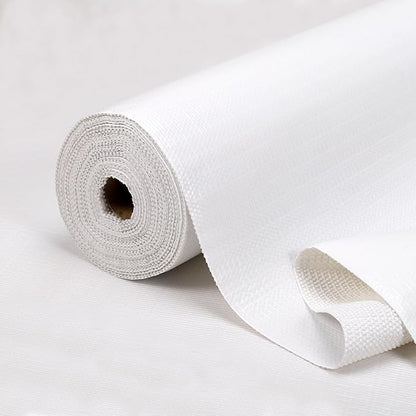 Practical White Shelf Liners for Kitchen Cabinets 12" x20FT, Non-Adhesive by Insigoo