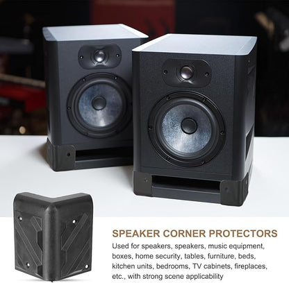 uxcell 8 Pcs 1.69" x 1.69" Speaker Corner Protectors, Plastic Right Angle - Image 5