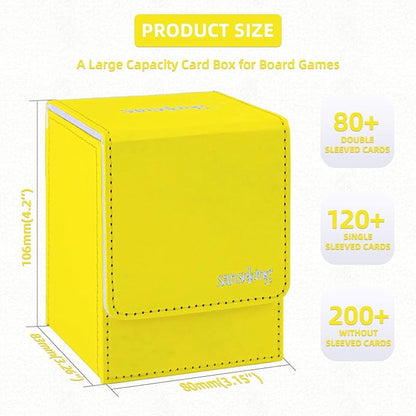 Magic Card Deck Box for MTG Single Deck Card Box fits 100+ TCG Sleeved Cards - Image 2