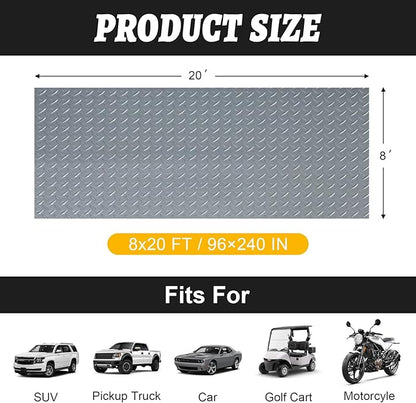 8x20 FT Garage Floor Mat, 2.8mm Thickened Flooring Roll - Image 2