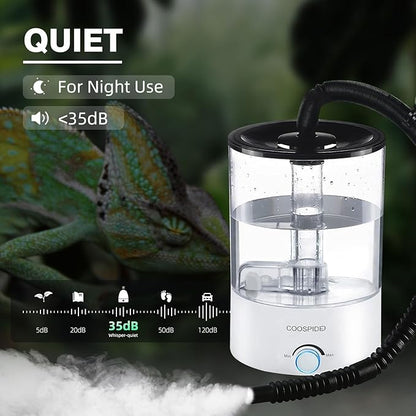 Coospider 4.2L Top Fill Reptile Humidifier, Fogger Mister - Image 2