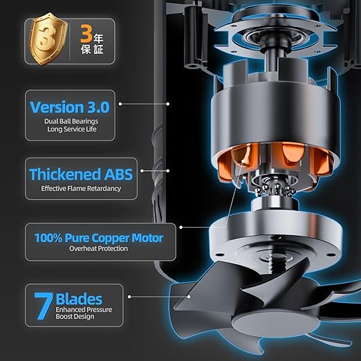 4 Inch Inline Duct Fan with Humidity Sensor and Remote, Upgraded 6-speed - Image 6