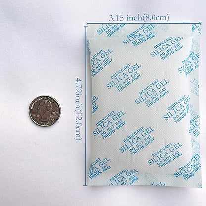 Silica Gel Packets, 100 Gram 6 Packets Desiccant Packs, Moisture Absorbers - Image 3