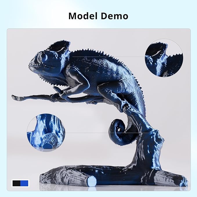 ANYCUBIC Silk Dual Color Pla Filament, 2-in-1 Chrome Coextrusion Color Change - Image 6