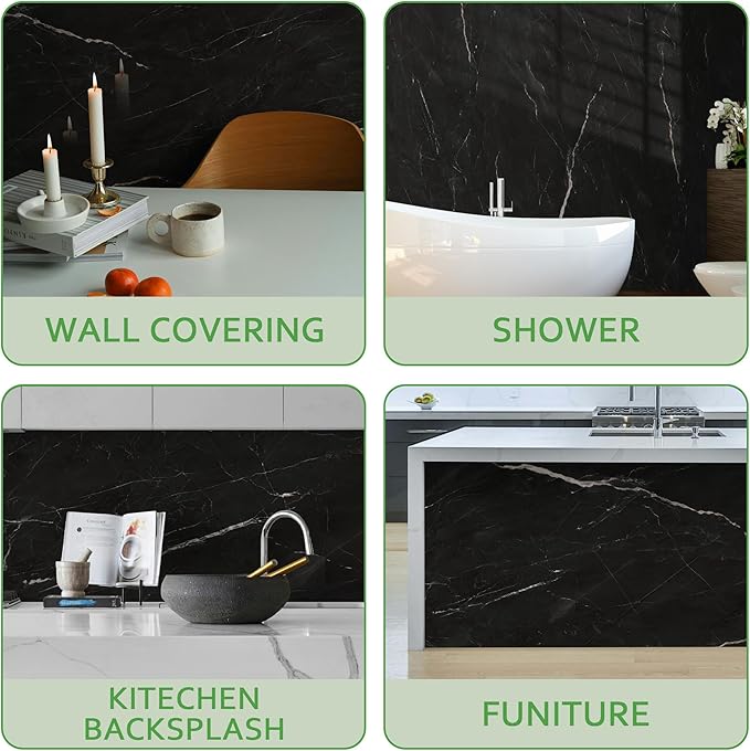Marble Peel and Stick Waterproof Wall Paneling, Covers 38.75 Sq. Ft. - Image 5
