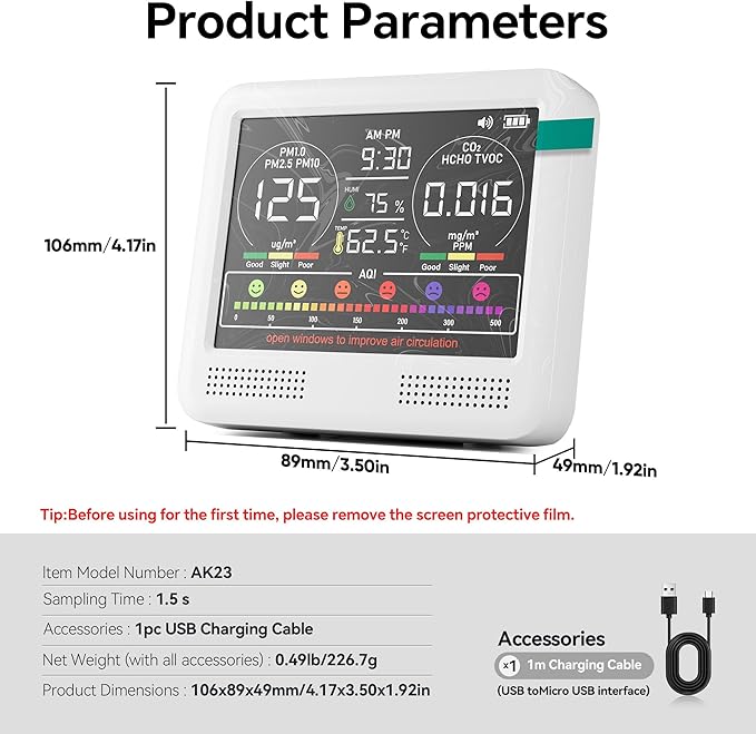 16-in-1 Air Quality Monitor Indoor - Image 7
