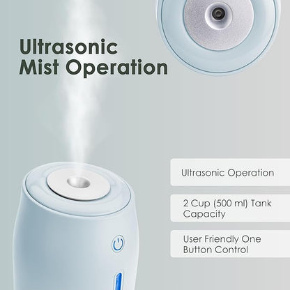 Aqua Glo Personal Humidifier – Ultrasonic Cool Mist, Rechargeable Battery - Image 6