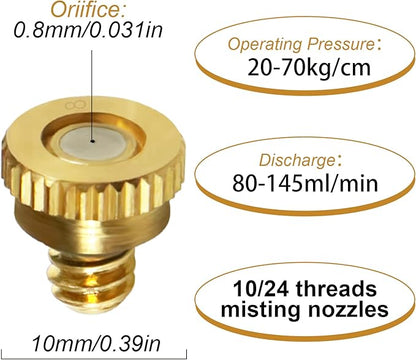 KUWAN 30pcs Brass Misting Nozzles - Image 2