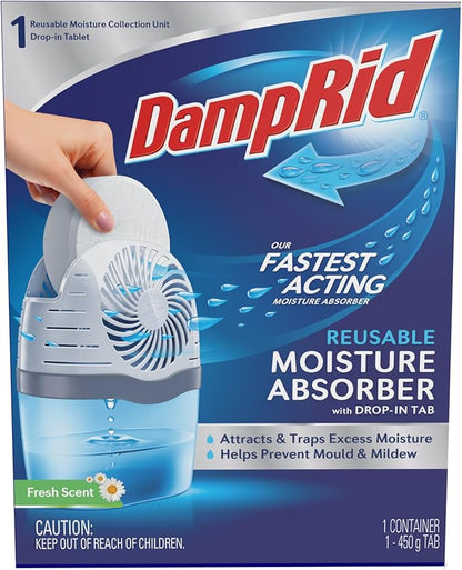 DampRid Fresh Scent Drop-In Tab Moisture Absorber Starter Kit by DampRid
