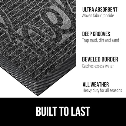 GORILLA GRIP 100% Waterproof All-Season WeatherMax Doormat, US Designed Natural - Image 3