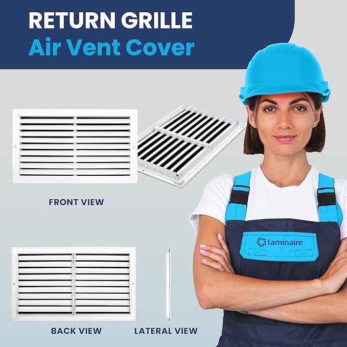 18x10 Inch Air Return Vent Cover Decorative – Premium Aluminum AC Vent Cover - Image 2