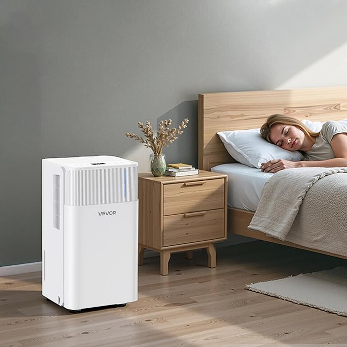 VEVOR 30 Pints Dehumidifier for Home & Basement, 1500 Sq.Ft Large CoverageDrain - Image 8