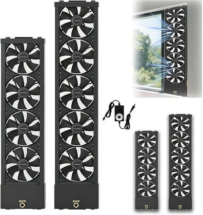 Vertical Window Exhaust Fan, Adjustable Speed by Unknown