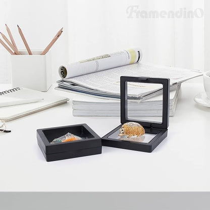 Framendino, 20 Pack Black 3D Floating Frame Display Case Challenge Coin - Image 7