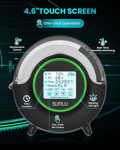 SUNLU Official Filament Dryer S2, Upgraded 3D Filament Dryer - Image 4