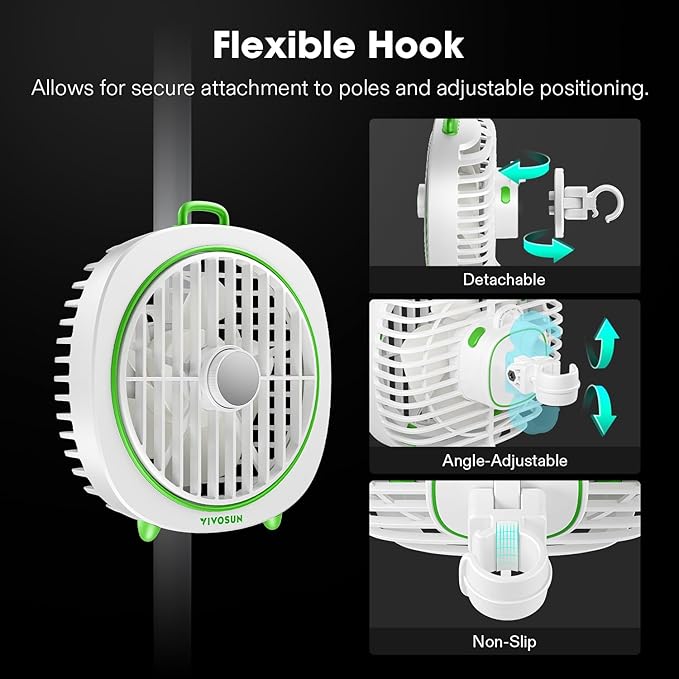 VIVOSUN AeroWave D4, 4” Grow Tent Clip Fan - Image 8