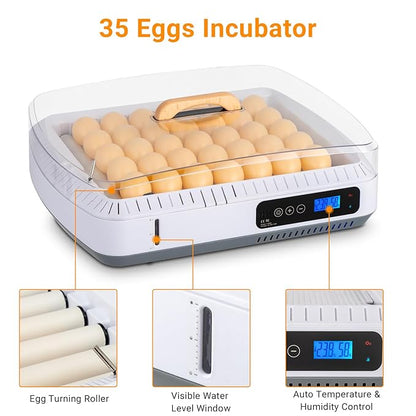 Winado 35 Chicken Incubator for Hatching Eggs, Egg Incubators w/Visual Water - Image 5