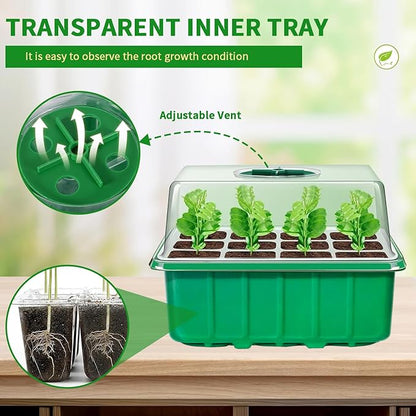 60-Cell Seed Starter Tray, 5 Pack – Cells Plant Grow Kit - Image 4