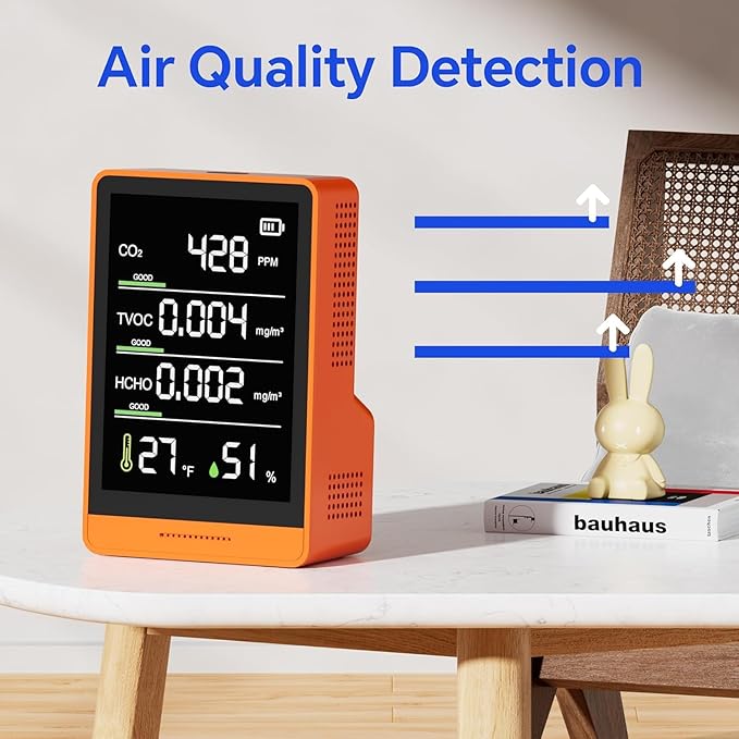 5-in-1 Professional Indoor Air Quality Monitor Indoor Portable CO2 Monitor | - Image 3