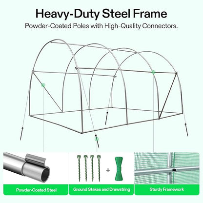 VIVOSUN 10x7x7 Ft. Large Walk in Greenhouse, Garden Plant Hot House - Image 3