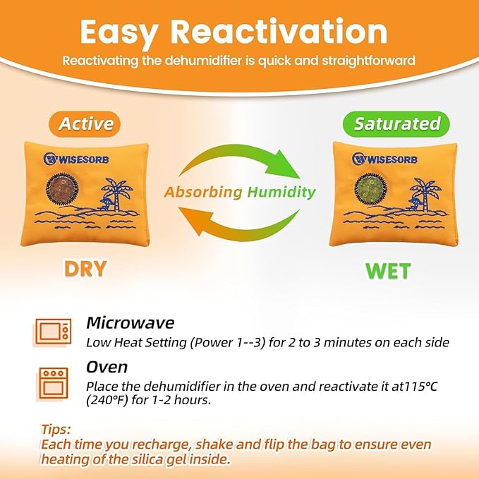100gx10pcs Rechargeable Desiccant Packs - Image 4
