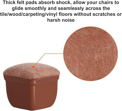 Ezprotekt 24 Pcs Square Chair Leg Floor Protectors - Image 2