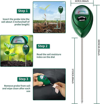SZHLUX Moisture Meter Water Monitor Soil Hygrometer Sensor Care, Indoor & - Image 3