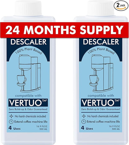 Nespresso Compatible Descaling Solution, 2 Years 8 Total Uses Descaling Kit. by NewEnglandStories