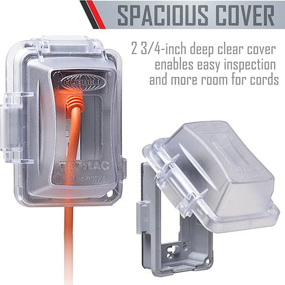 TayMac MM420C 1-Gang Nonmetallic Extra Duty Weatherproof In-Use - Image 6