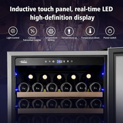 24 Inch Wine Cooler Refrigerator, 179 Bottles Professional Wine Cellars - Image 4