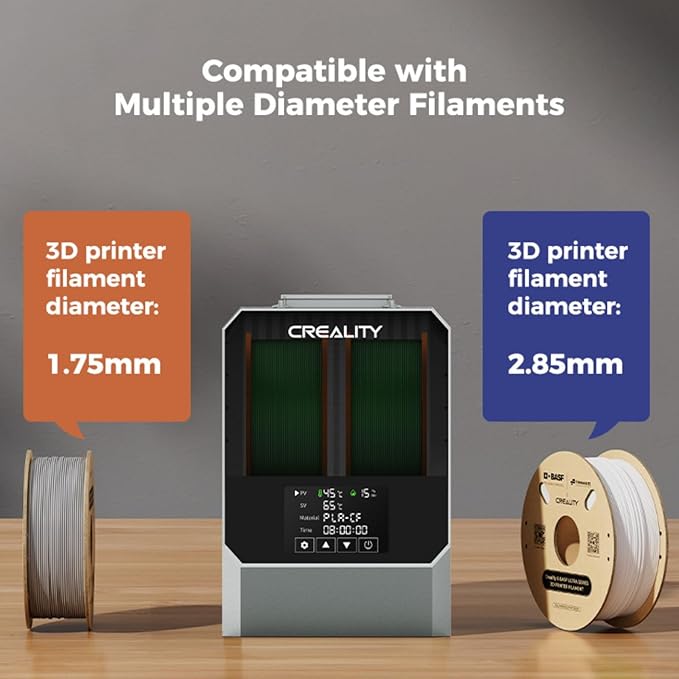 Creality Space PI Filament Dryer Plus, 2 Spools 3D Printing Filament Storage - Image 3