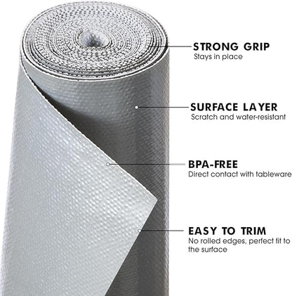 Viseeko Shelf and Drawer Liner for Kitchen Cabinet, Non-Adhesive Cabinet Liners - Image 8