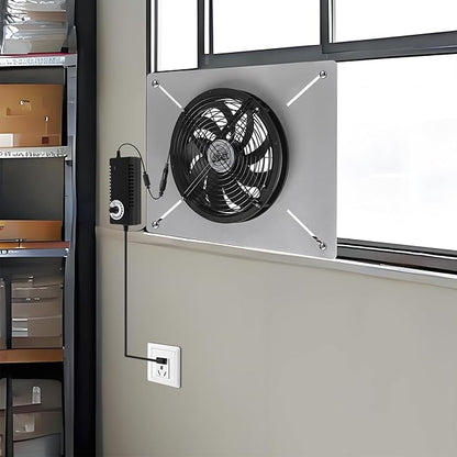 Crawlspace Ventilation Fan Basements Stainless Steel Vent Fan Window Exhaust - Image 2
