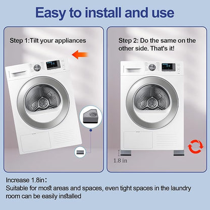 4Pcs Anti Vibration Pads for Washing Machine, Stops Washer Dryer Moving - Image 6