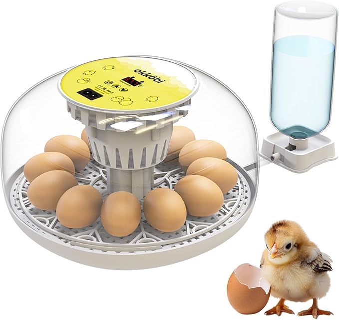 Okkobi M12 Egg Incubator with Automatic Turner and Humidity Control by OKK%C3%96BI