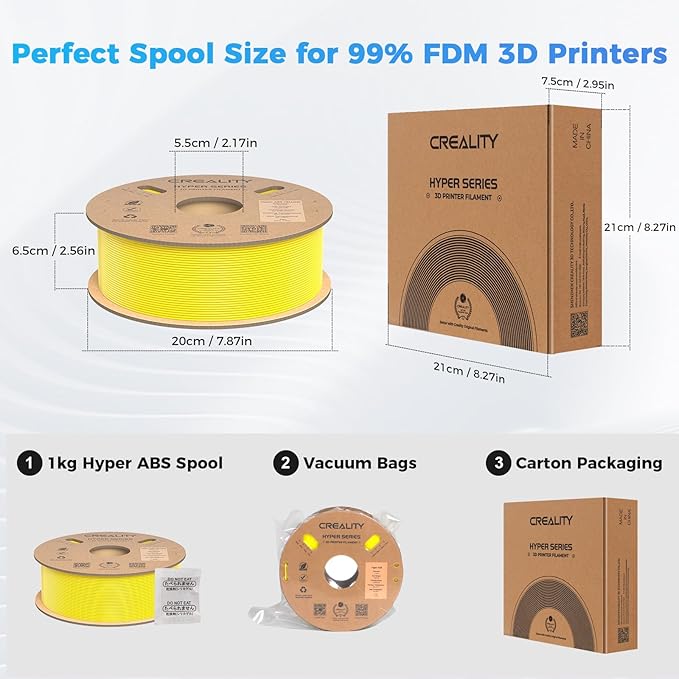 Creality Hyper ABS Filament, Official 3D Printer Filament ABS 1.75mm - Image 8