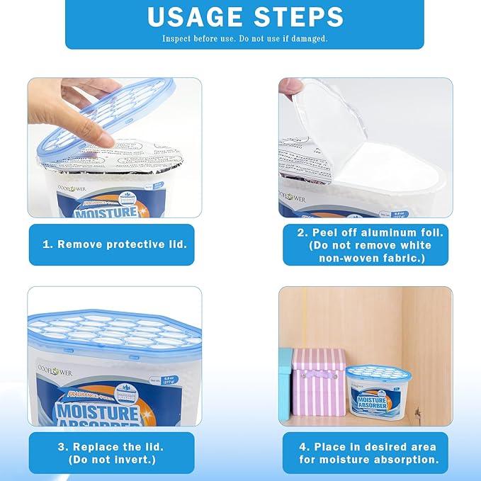 3-Pack Moisture Absorber, 9.8 oz, Traps Moisture & Humidity, Portable - Image 6
