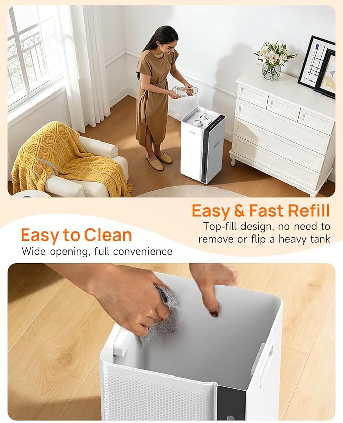 Mifasol Humidifier Large Room, 5.3Gal/20L Warm & Cool Mist Humidifiers - Image 8