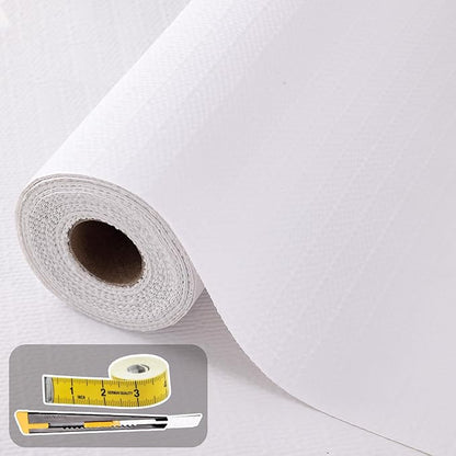 Shelf Liners for Kitchen Cabinets 17in x 30FT Non Adhesive Drawer Liner White by Oneoftheworld