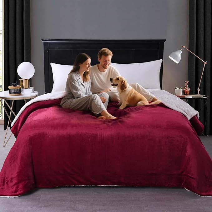 Waterproof King Size Blankets for Bed 80'' x 90'', 3 Layer Lightweight and by GBYcLywBathroomDecor