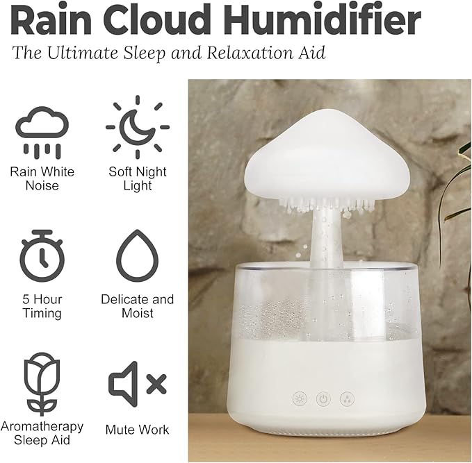 Rain Cloud Humidifier Water Drip - Image 2