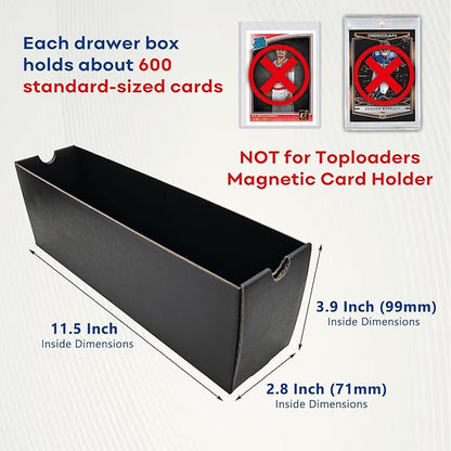 Trading Card Storage Box, Collector Cardboard Card Box - Image 4