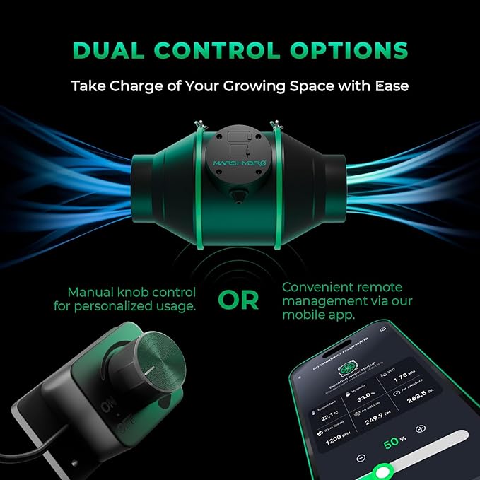 MARS HYDRO 2025 New Version iFresh 6 Inch Smart Inline Fan Combo, - Image 3