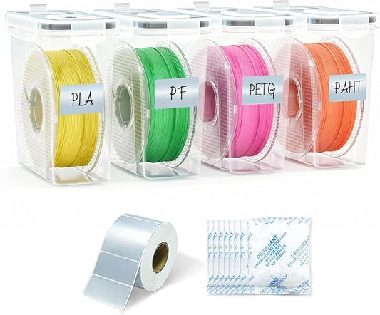 Filament Storage Box, 4 Pack Filament containers. This 3D Printer Filament by meturebear