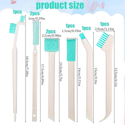 8 Pcs Small Cleaning Brushes for Tight Spaces - Image 2