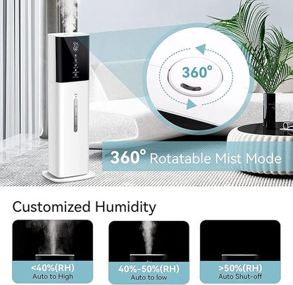Humidifiers for Home, 8L Water Tank, Essential Oil Diffuser, Top Fill Humidifier - Image 6