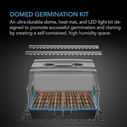 AC Infinity Heavy-Duty Humidity Dome 5x8 Germination Kit, Full Spectrum LED - Image 2
